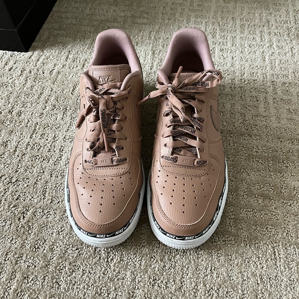 GENTLY WORN tan nike air forces!